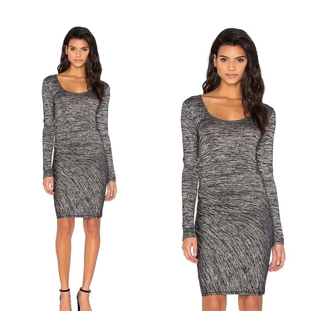 Rag and Bone Twist Long-Sleeve Sheath Dress. M